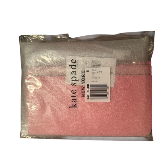 NWT Kate Spade Blossom Pink Minimalist Lucy Med L-Zip Saffiano Leather Wristlet - Picture 8 of 10